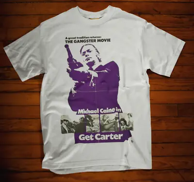 £6.99 • Buy Get Carter T-shirt Movie Gangster Cain Movie Film London Underground Tee