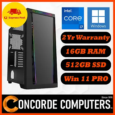 Intel Core I7 16GB RAM DDR4 512GB SSD NVIDIA Desktop PC Computer Home Office • $699