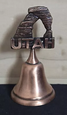 Vintage Utah Arches Copper Metal Souvenir Bell 3.8  • $16.95