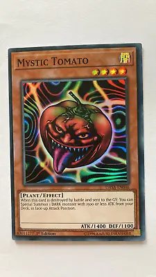 Mystic Tomato | DASA-EN046 | Super Rare | 1st Edition | YuGiOh TCG • £2.15