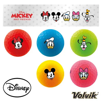 £29.99 • Buy Volvik Vivid Disney Pack. Mickey Mouse And Friends. 5 Golf Ball Pack.