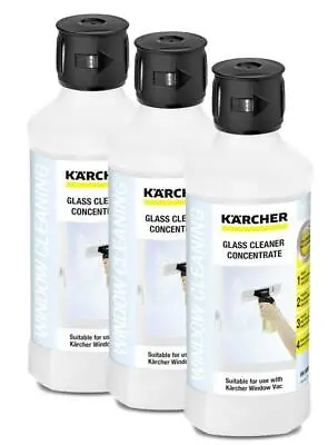 3 X Kärcher RM500 Glass Cleaner Concentrate  - 500ml • £18.99