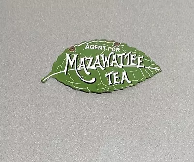 Vintage Mazawattee Tea  Porcelain Sign Car Gas Oil Truck Gasoline Auto • $59.99