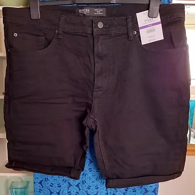 £12 • Buy Burton Tyler Stretch Skinny Fit Shorts In Black, Men's Size W40