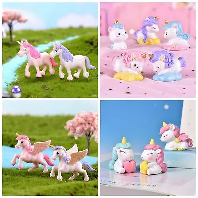 $1.98 • Buy Fairy Garden Accessories Unicorn Miniature Figurines Ornament Cake Topper Decor