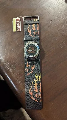 Vintage Relic By Fossil Skull Cuff Watch ZR55232 Brand New • $199