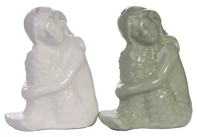 3.5 Inch Ceramic Mermaid Salt & Pepper Shaker Set • $14.37