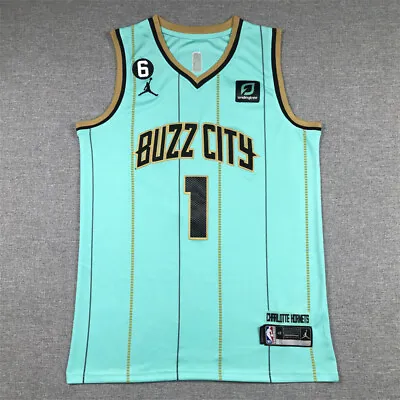 Lamelo Ball Charlotte Hornets NBA Basketball Jersey Buzz City #1 Special Edition • £26.99