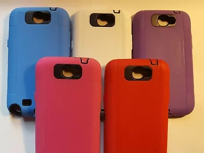 Heavy Duty Shockproof Builders Case Cover For Samsung Galaxy Note 2 Ii N7100 • £3.95