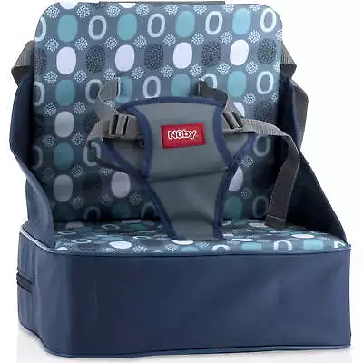 Nuby Easy Go Safety Lightweight High Chair Booster Seat Great For Travel Blue • $21.98