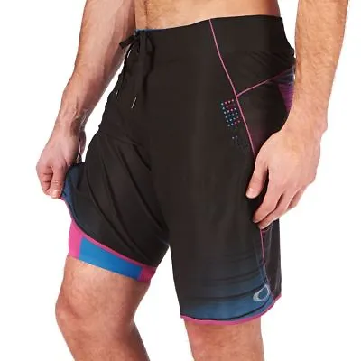 Oakley Men's Blade Razor Pro 20  Boardshorts + Inner Compression Liner - Fuchsia • $70