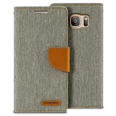 Mercury Goospery Canvas Diary  Wallet Case Cover For Samsung Galaxy S7 5.1'' • $15.95