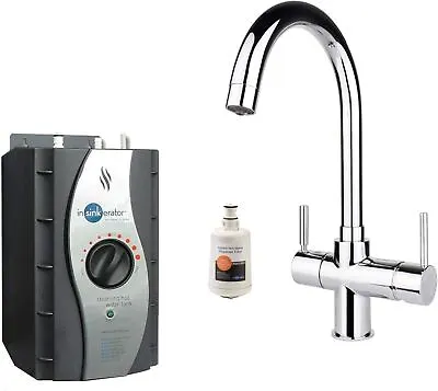 Insinkerator HC1100 Boiling Steaming Hot And Cold Kitchen Tap - Chrome (Tap Only • £435
