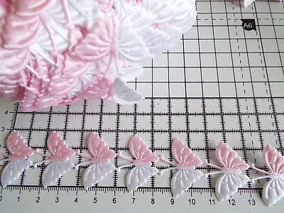 1m -Pink/White Butterfly Motif - AppliqueTrimmingsWedding Satin Lace Ribbon • £1.39