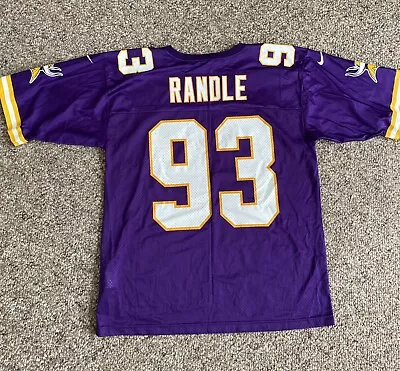 HOF JOHN RANDLE #93 Vintage Minnesota Vikings Nike Jersey Size Large • $46.99