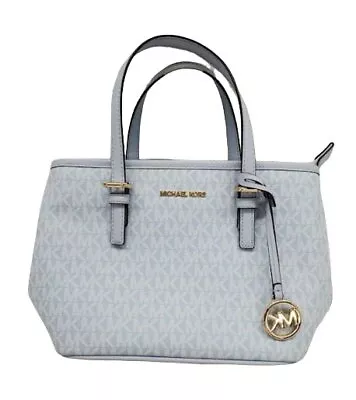 Michael Kors Jet Set Travel Extra-Small Logo Top-Zip Tote Bag With Crossbody • $85