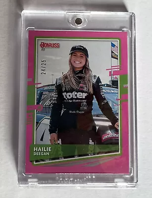 Hailie Deegan 2021 Panini Donruss Racing Pink /25 #114 Monster Energy Truck • $50