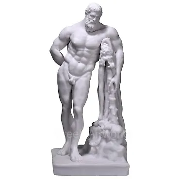 $117.90 • Buy Farnese Hercules Heracles Greek Cast Marble Sculpture Statue Museum Copy 13in
