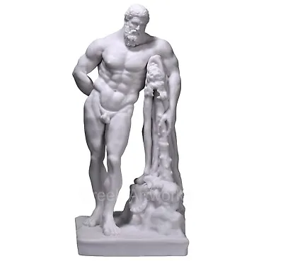 Farnese Hercules Heracles Greek Cast Marble Sculpture Statue Museum Copy 9.84 In • $65.20