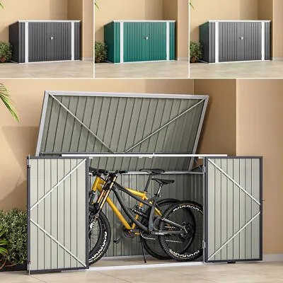 Outdoor Garden Storage Metal Shed Bike Tool Wheelie Bin Dustbin Store Lockable  • £209.95