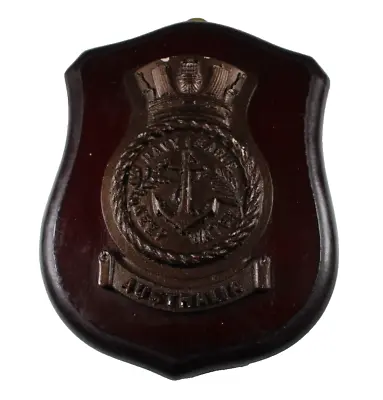 Bronzed Plaster Military Wall Plaque Shield  Navy League Of Australia  • £19.95