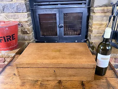 Old Antique Oak Chest Vintage Wooden Storage Trunk Storage Box Trinket Box. • £49.99