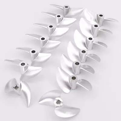 Propeller 4mm 38mm-45mm 2-blades Aluminum CW CCW Surface Prop For RC Speed Boat • $15.71