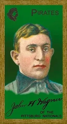 Honus Wagner 1909-11 T206 Aceo Art Card Green #free Combined Shipping## • $3.45