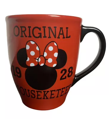 Disney Coffee Cup Mug 1928 Original Mouseketeer RED MINNIE MOUSE Plus Minnie Pin • $9.99