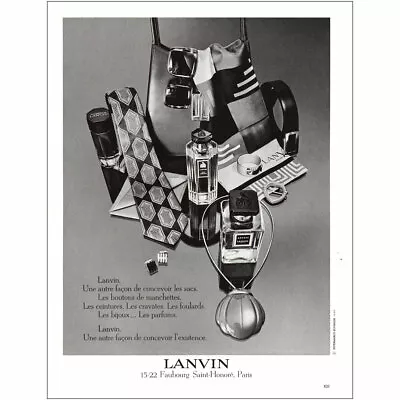 1971 Lanvin: Une Autre Facon De Concevoir Les Sacs French Vintage Print Ad • £8.20