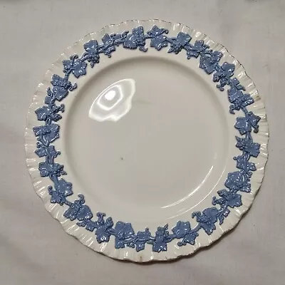 Vtg Wedgwood Of Etruria & Barlaston Queensware Salad Plate 8  Blue On Cream READ • $8.94