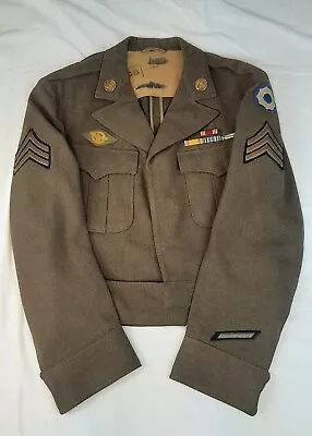 1940's WWII WW2 US Army Ike Uniform Jacket 9th Service Command Military Police • $39.99