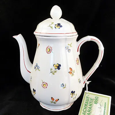 VILLEROY & BOCH PETITE FLEUR CoffeePot 8.5  NEW NEVER USED Made In Luxembourg  • $169.99