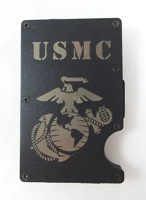 Military Wallet Custom Engraved RFID Blocking Thin Card Organizer W/ Money Clip • $39.99