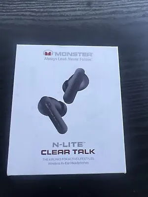 Monster N-Lite Clear Talk Wireless Earbuds Bluetooth 5.3 For Sport • $45