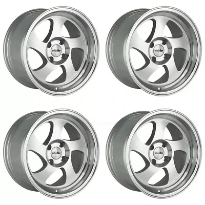 18x8.5/18x9.5 Whistler KR1 5x114.3 35/35 Machined Silver Wheels Rims Set(4) 73.1 • $828.57