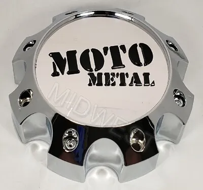 New 1079L170MO3CH-H62 Chrome Moto Metal 8 Lug Wheel Rim Center Cap W Screws • $28