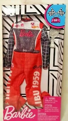 Barbie Careers Fashion Pack Race Car Driver Jumpsuit Clothing & Trophy • $8.95