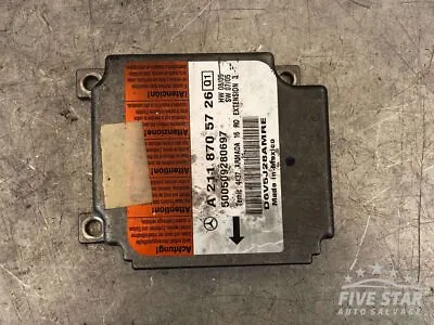 Mercedes-Benz E-Class Air SRS Bag Control Module Unit E320CDI Diesel A2118705726 • $31