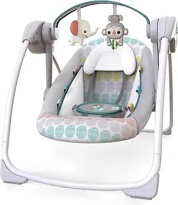 $52.99 • Buy New Sealed Bright Starts 11803 Whimsical Wild Portable Baby Swing