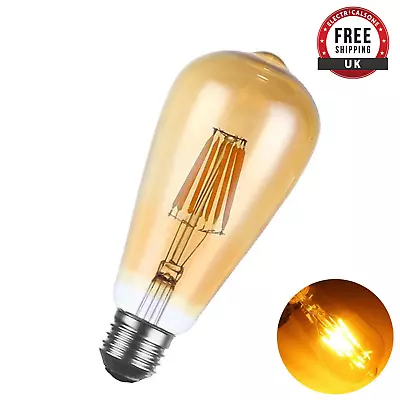 Antique Style Edison Vintage LED Light Bulbs Industrial Retro Lamps B22 Or E27 • £4.16