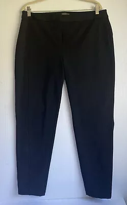 Vince Camuto Woman 12 Pant Black Stretch Career Straight Leg Hi Rise Ankle New • $25.89