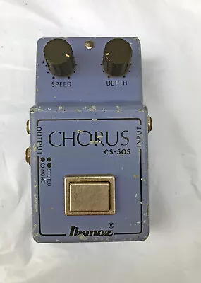 Ibanez CS-505 Stereo Chorus Musical Instrument Effects Pedal 1980's W/MANUAL • $65.99