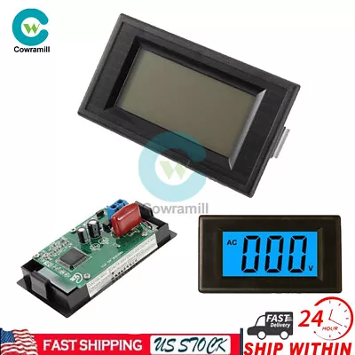 Blue LCD AC 0-500V Voltmeter Panel 2/4-Wire Digital Alternating Voltage Meter • $9.49