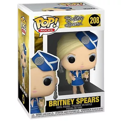 £15.99 • Buy Funko POP! Rocks 208 | Britney Spears As Stewardess | Vinyl Figure Boxed New