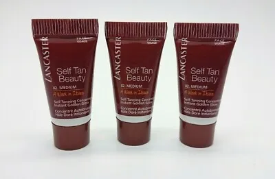 £6.99 • Buy Lancaster Self Tan Beauty Face Visage A Week In Ibiza 02 Medium 3 X Mini 3ml =9m