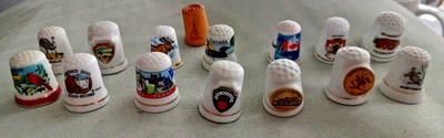 £19.98 • Buy Vintage Thimble Collection - Set Of 15 - Souvenir - Australia USA Canada