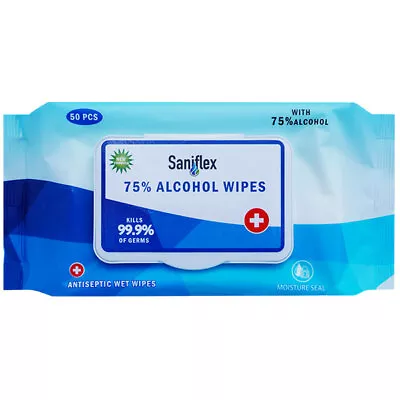 Saniflex 75% Alcohol Sanitary Surface Wipes • $10.80