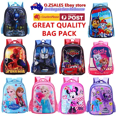 $19.95 • Buy Kids Childrens Backpacks School Bags Spiderman Cars Frozen Pony Unicorn