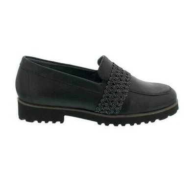 £101.21 • Buy Waldläufer H-Elisa Slippers, (Smooth Leather), Black, Width H 772502-171-001